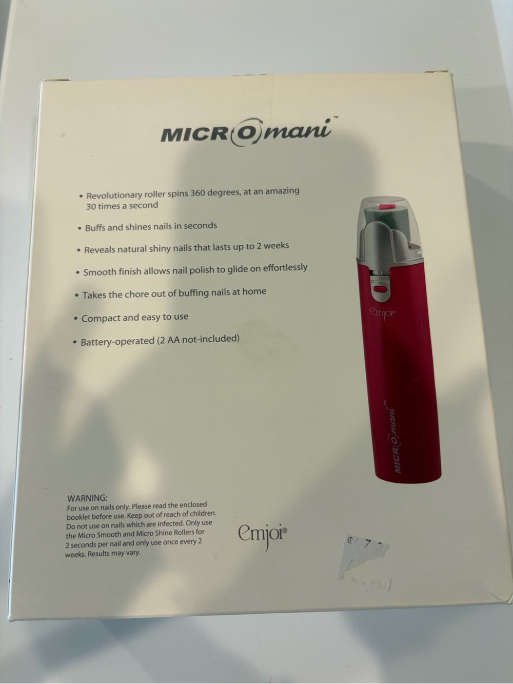 Emjoi Micromani Electric Nail Buffer - Red